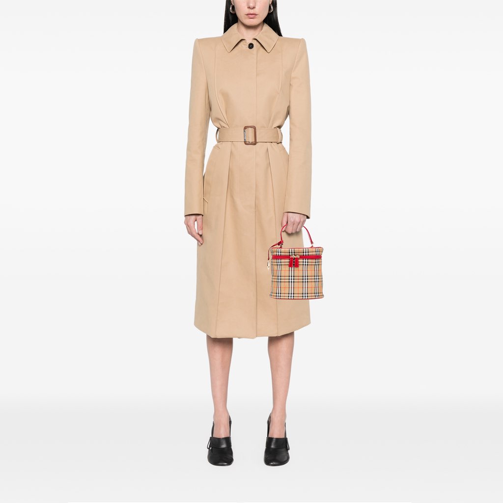 Burberry Haymarket Check Canvas Vanity Bag - Image 13