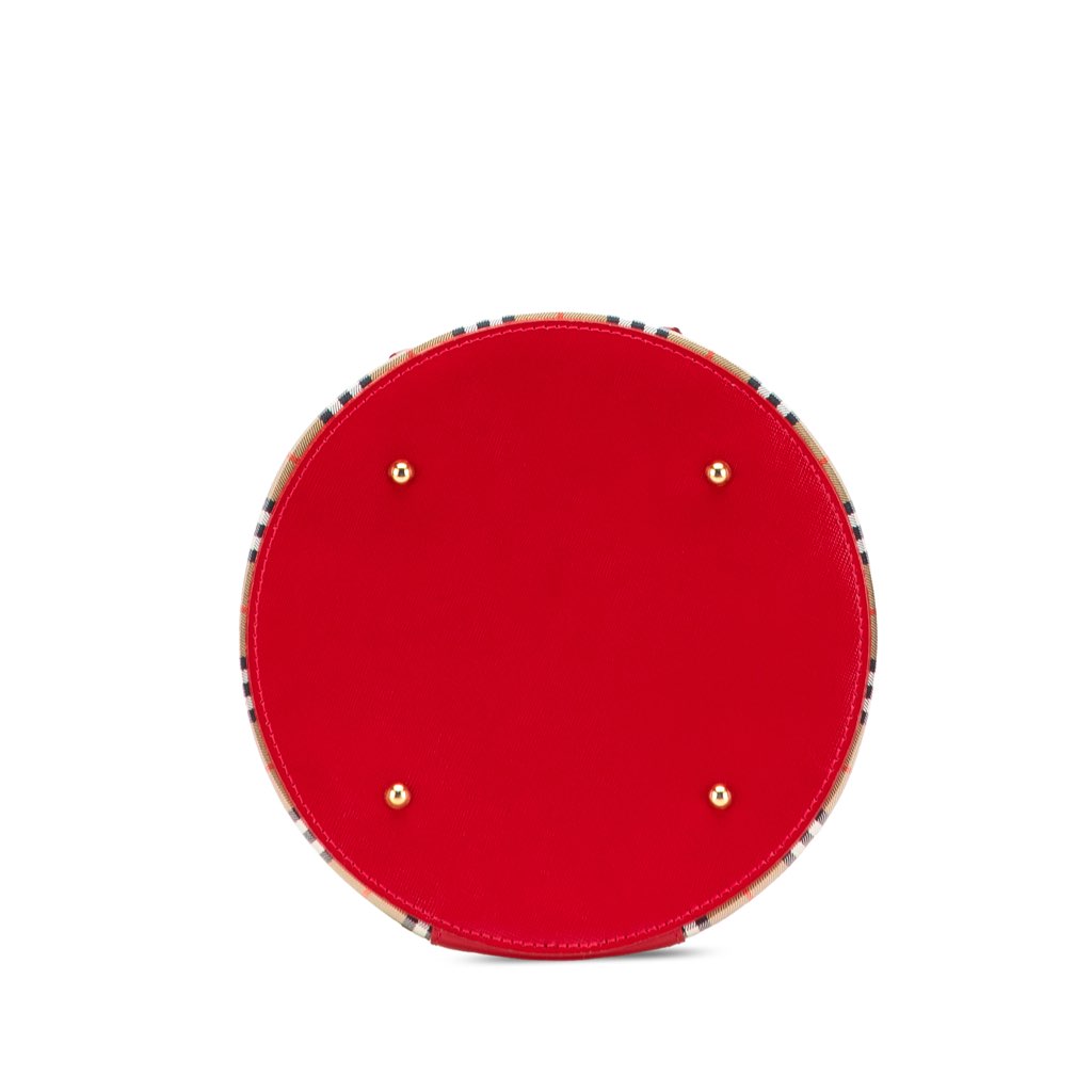 Burberry Haymarket Check Canvas Vanity Bag - Image 6