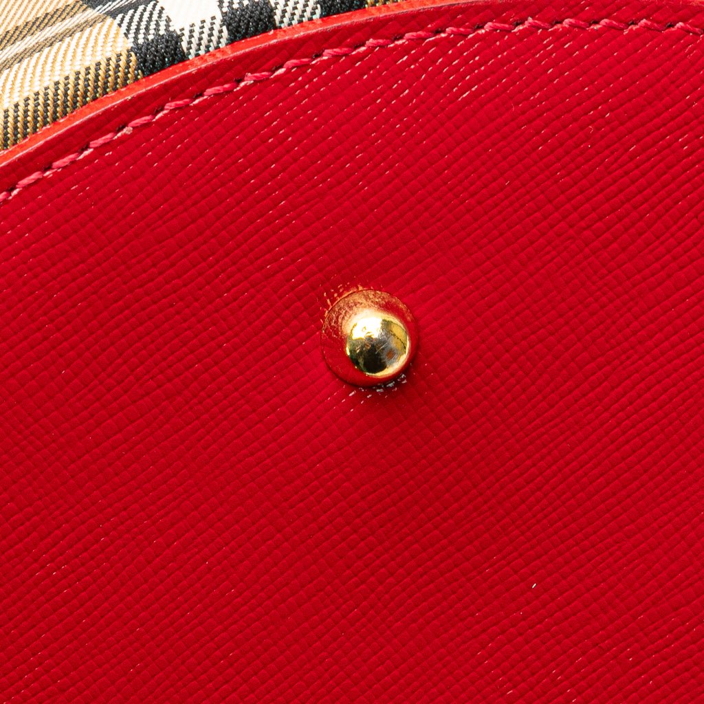 Burberry Haymarket Check Canvas Vanity Bag - Image 11