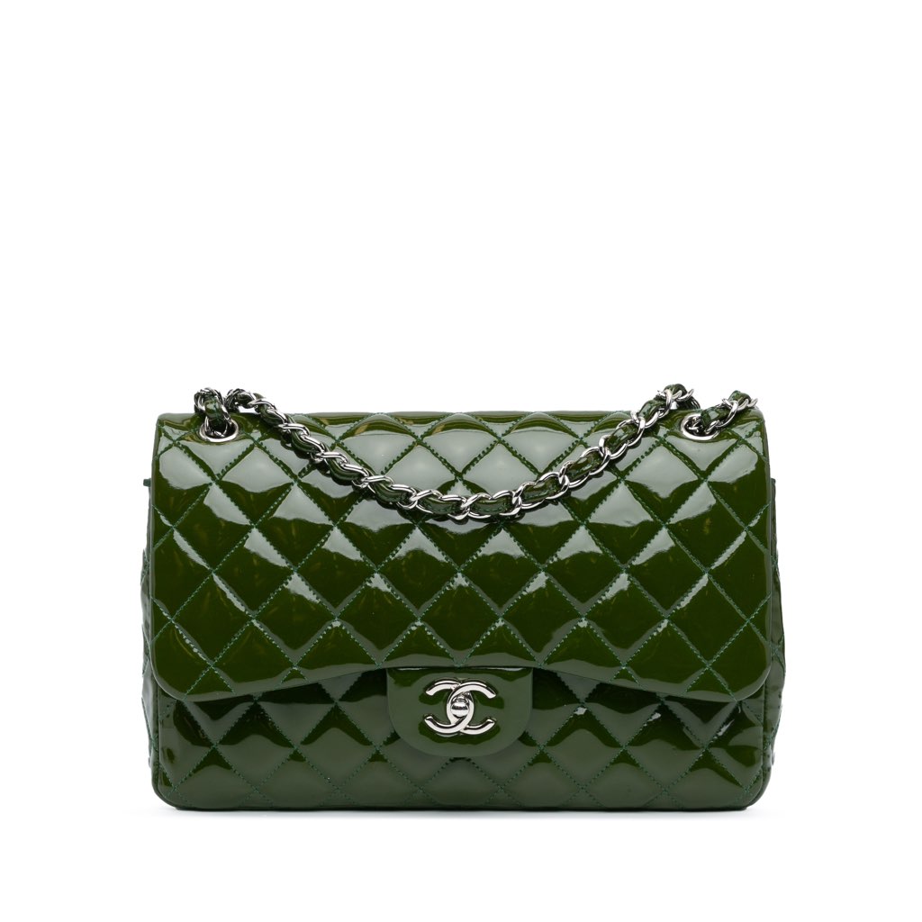 Chanel Jumbo Classic Patent Double Flap