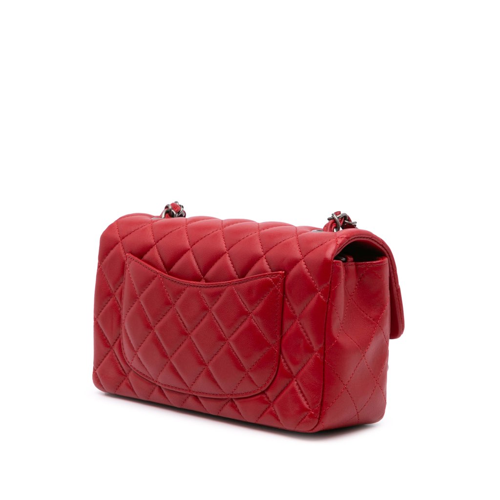 Chanel Mini Rectangular Classic Lambskin Single Flap - 2