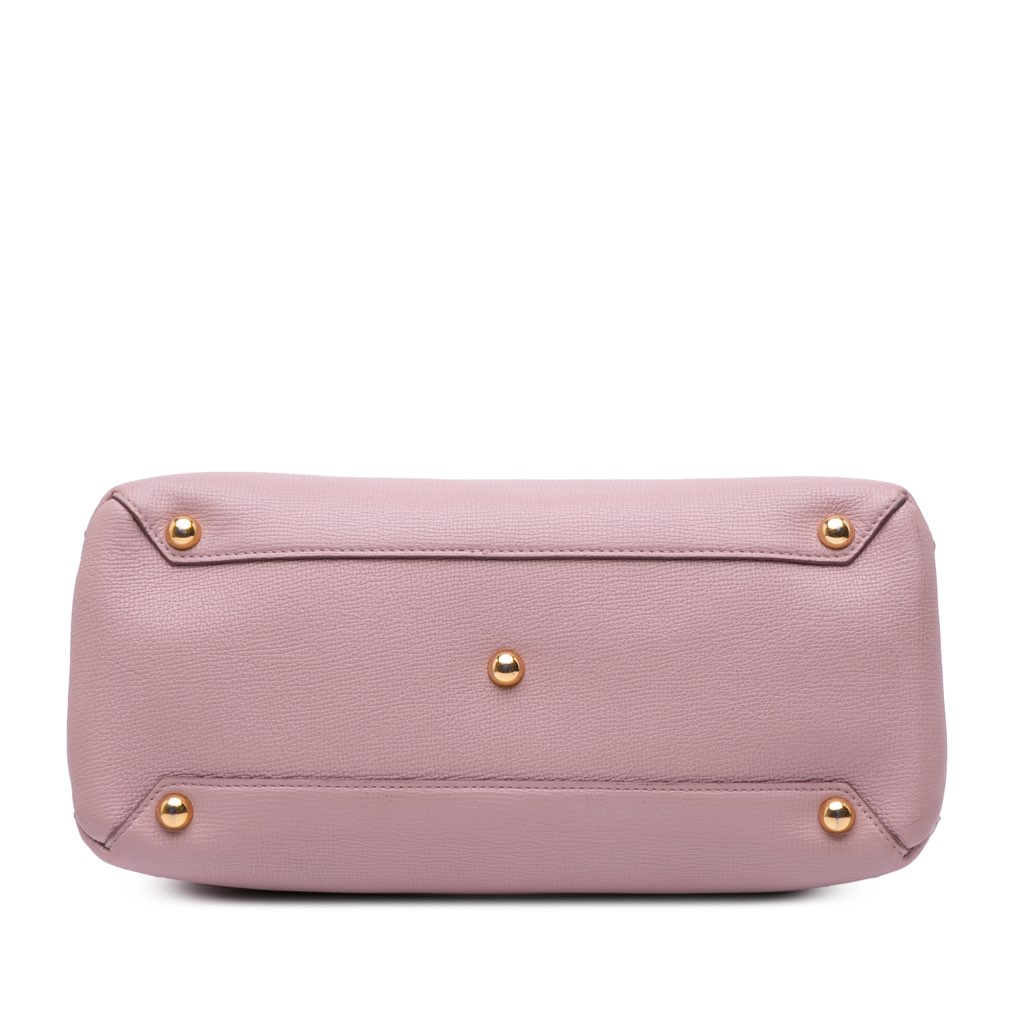 Burberry Medium Leather and House Check Banner Satchel - Image 6