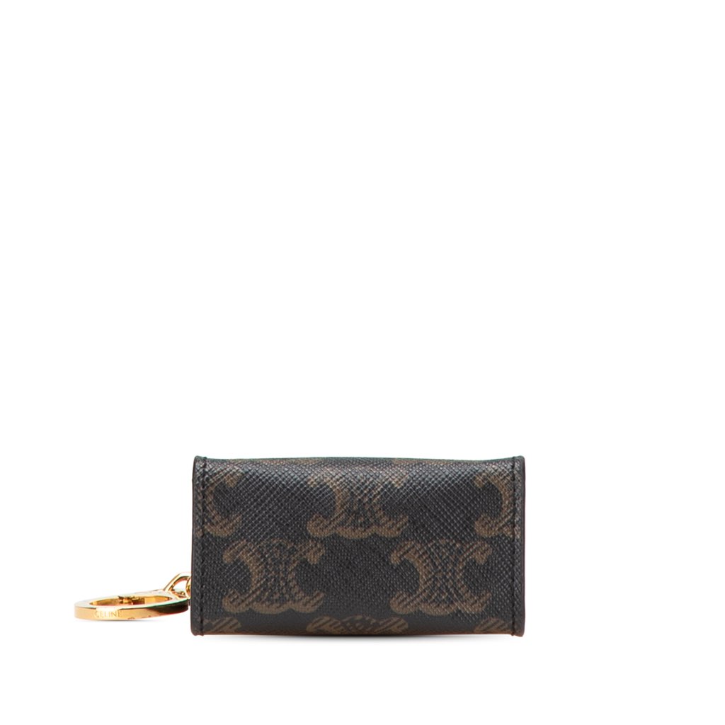 Celine Micro Triomphe Coated Canvas Vertical Cabas Bag Charm - Image 6