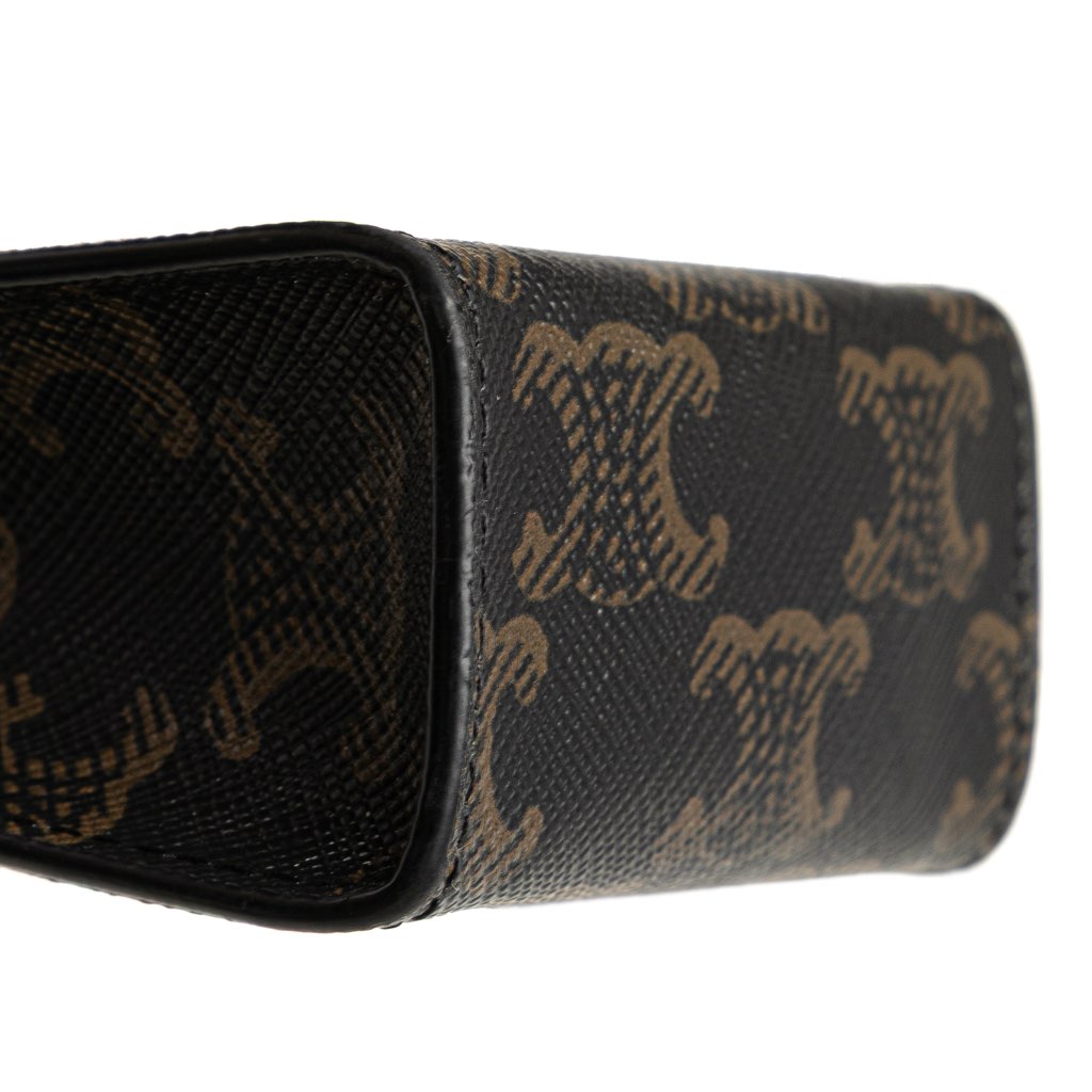 Celine Micro Triomphe Coated Canvas Vertical Cabas Bag Charm - Image 10