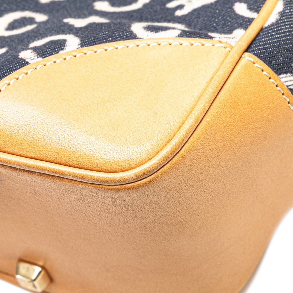 Celine C Macadam Denim Handbag - Image 14