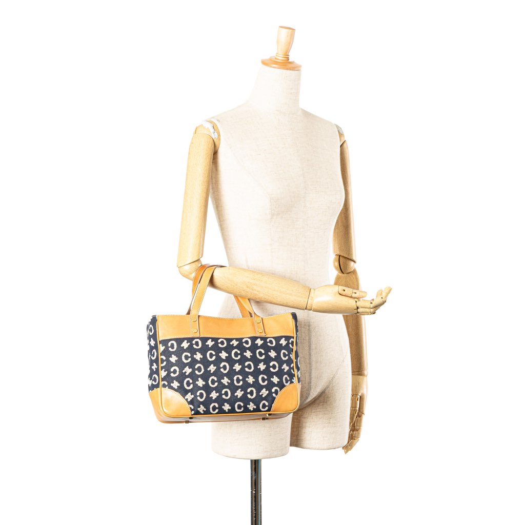 Celine C Macadam Denim Handbag - Image 17