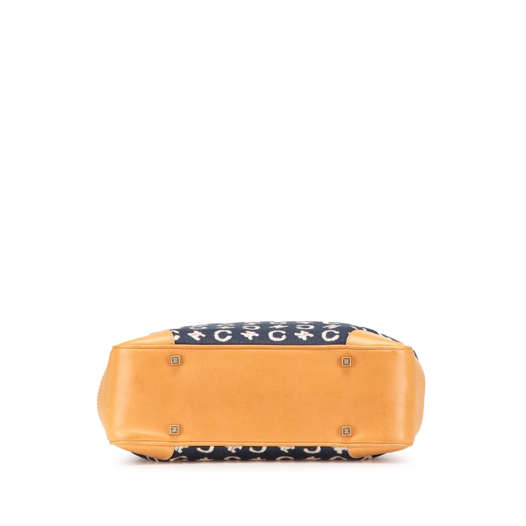 Celine C Macadam Denim Handbag - Image 6