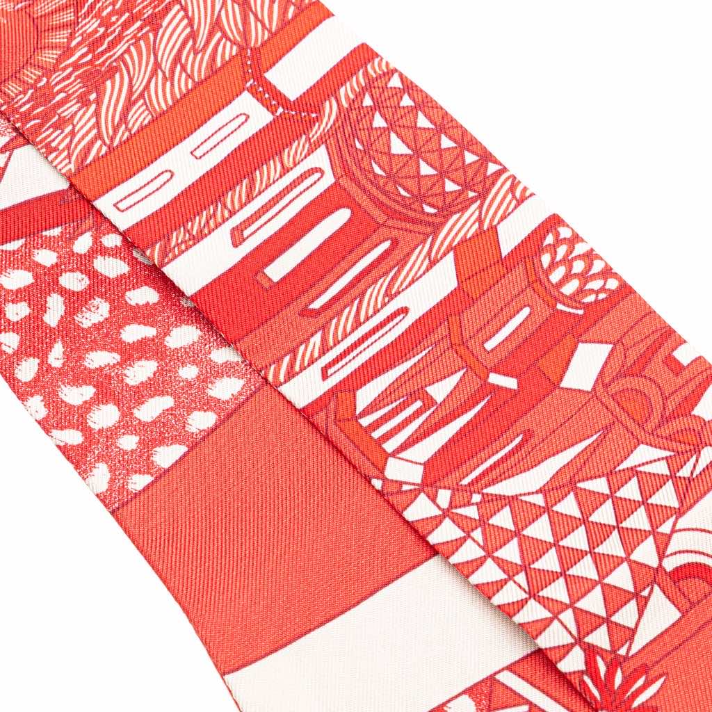 Hermès Animapolis Silk Twilly Scarf - Back view