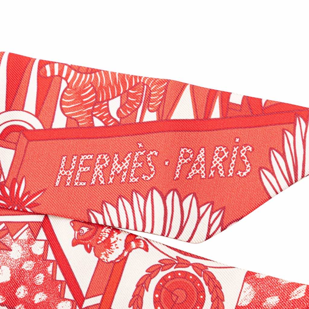 Hermès Animapolis Silk Twilly Scarf - Image 6