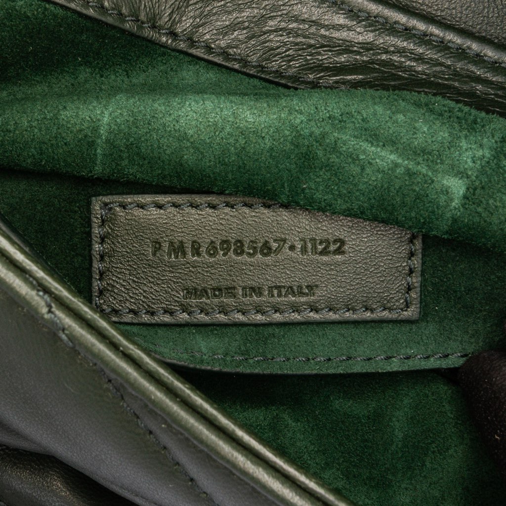 Saint Laurent Quilted Lambskin Le 57 Diamond Shoulder Bag - Side view