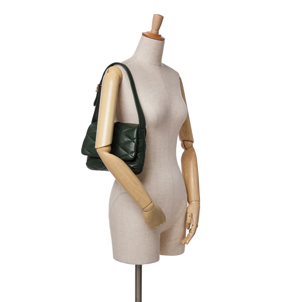 Saint Laurent Quilted Lambskin Le 57 Diamond Shoulder Bag - Image 10