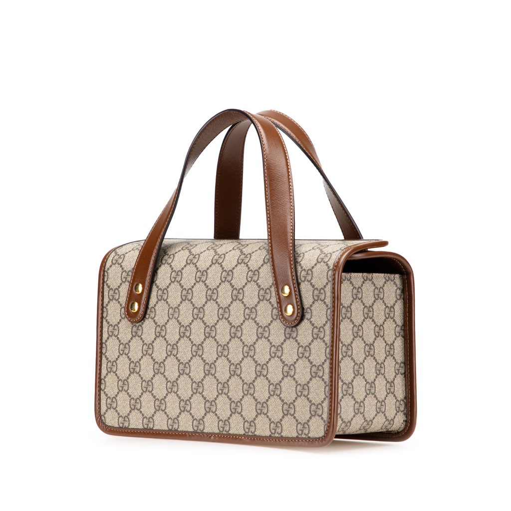 Gucci Small GG Supreme Horsebit 1955 Satchel - 2
