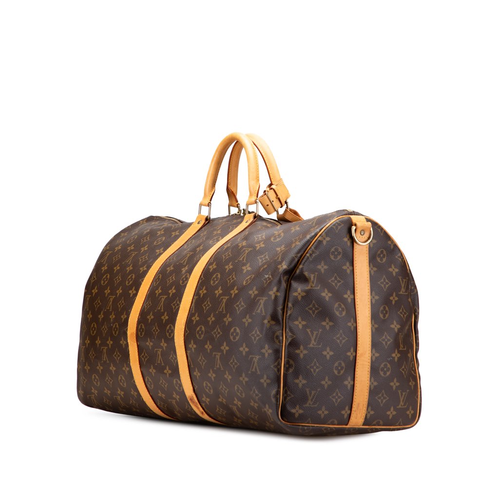 Louis Vuitton Monogram Keepall Bandouliere 55 - Back view