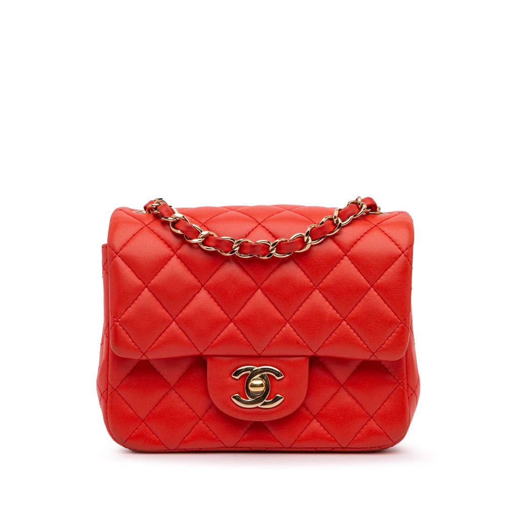 Chanel Mini Square Classic Lambskin Single Flap