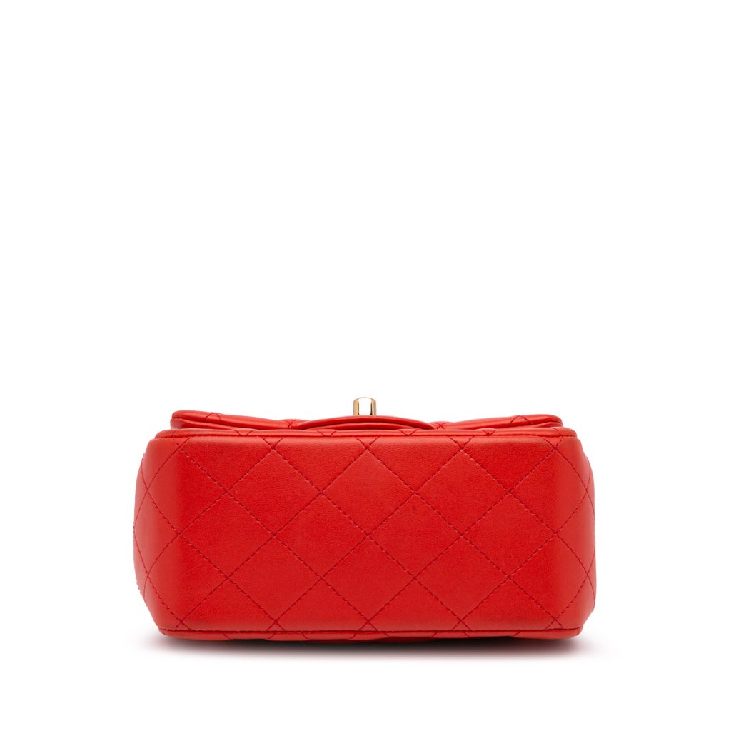 Chanel Mini Square Classic Lambskin Single Flap - Image 6