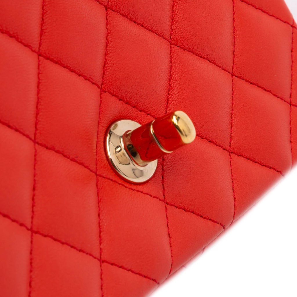 Chanel Mini Square Classic Lambskin Single Flap - Image 10
