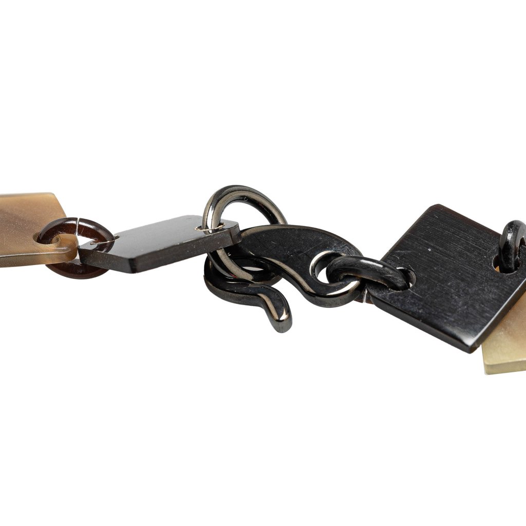 Hermès Buffalo Horn and Lacquer Lena Necklace - 2