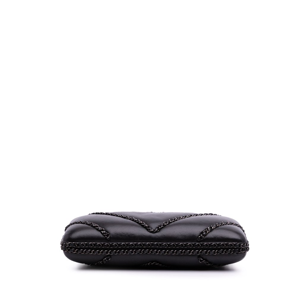 Chanel Chevron Lambskin Chain Around Clutch on Chain - Image 6