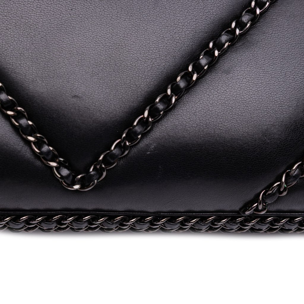 Chanel Chevron Lambskin Chain Around Clutch on Chain - Image 10