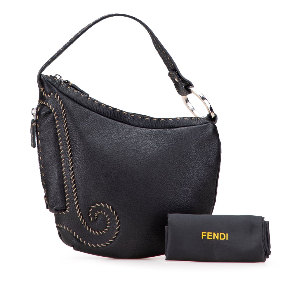Fendi Leather Selleria Oyster Hobo - Image 14