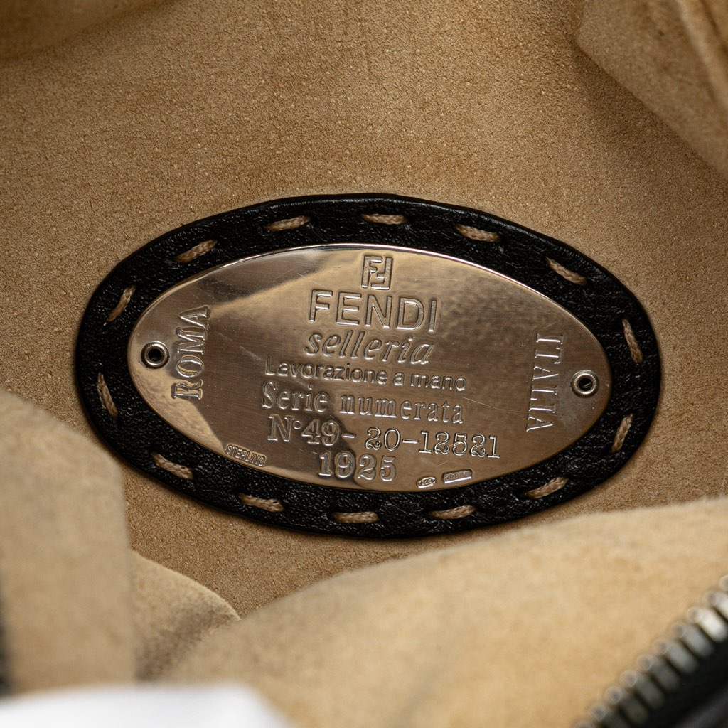 Fendi Leather Selleria Oyster Hobo - Side view