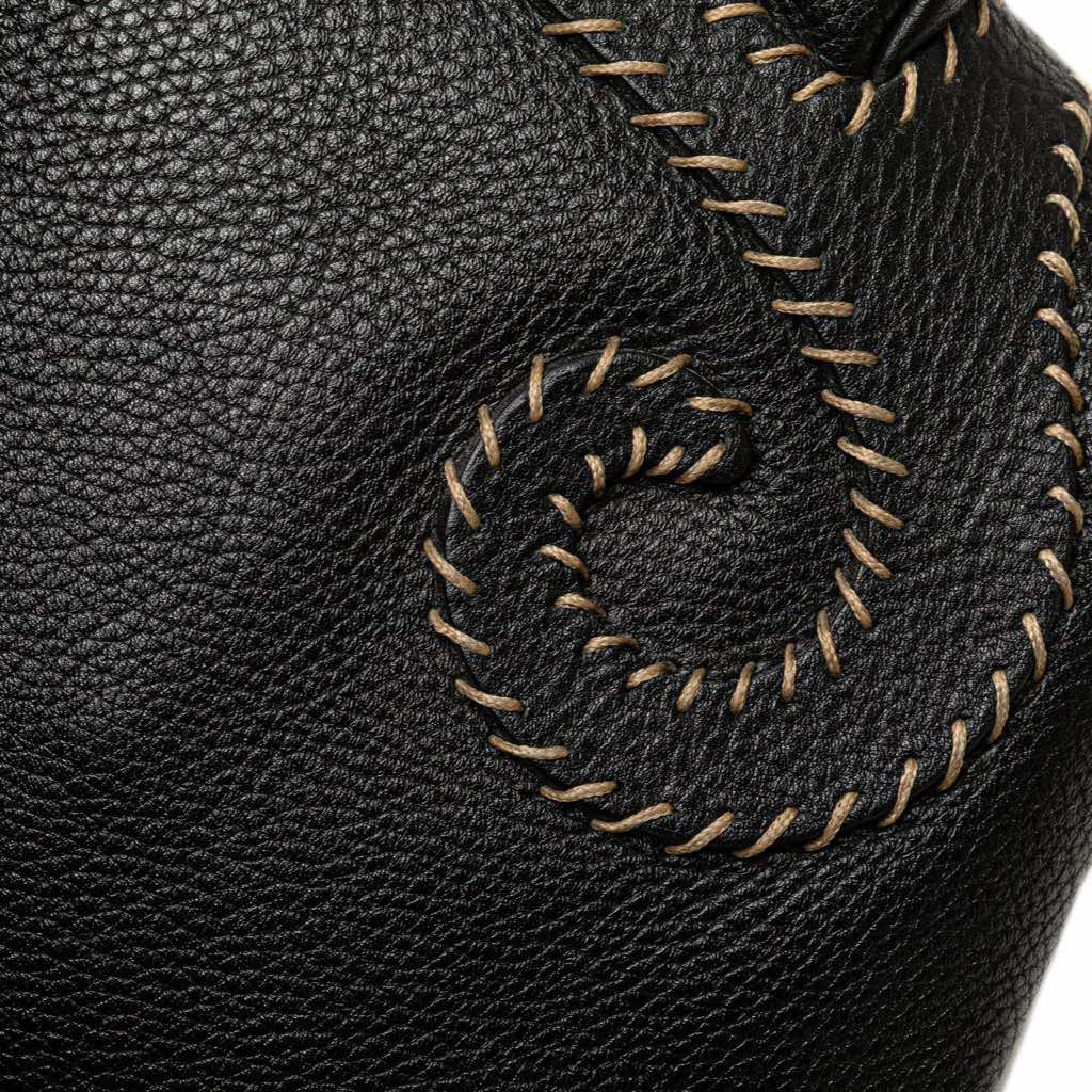 Fendi Leather Selleria Oyster Hobo - Image 11