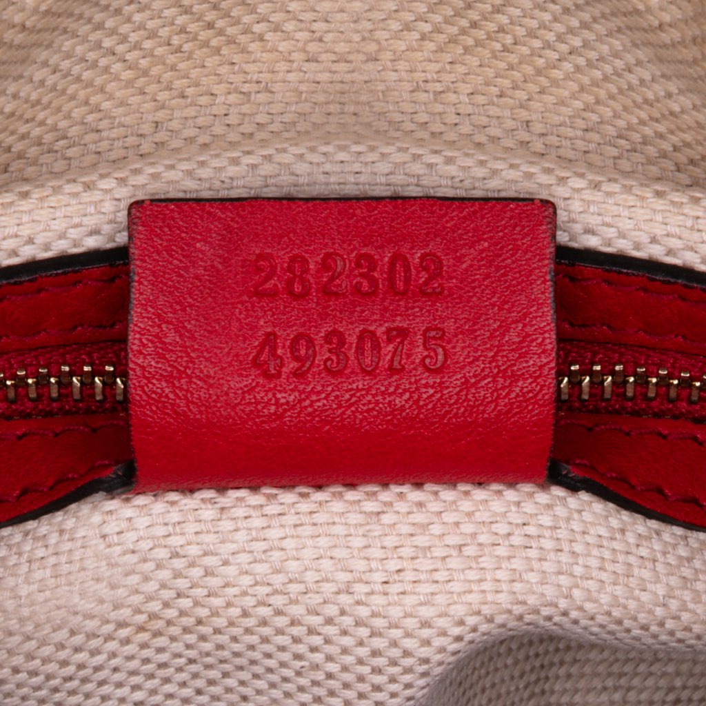 Gucci Medium Pebbled Calfskin Soho Boston Bag - 5