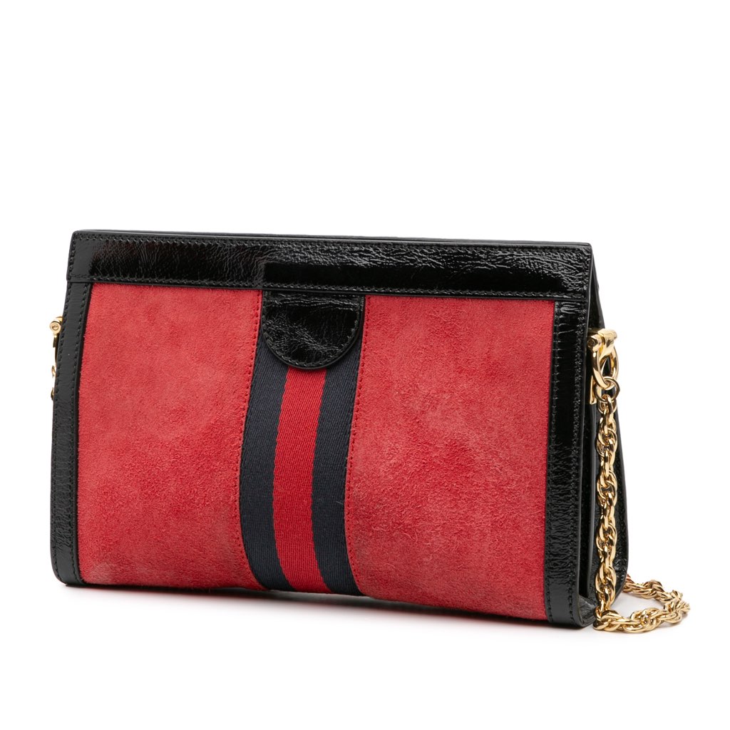 Gucci Small Suede Ophidia Chain Crossbody - 2