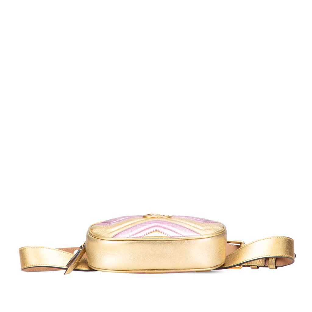 Gucci GG Marmont Matelasse Leather Belt Bag - Image 6