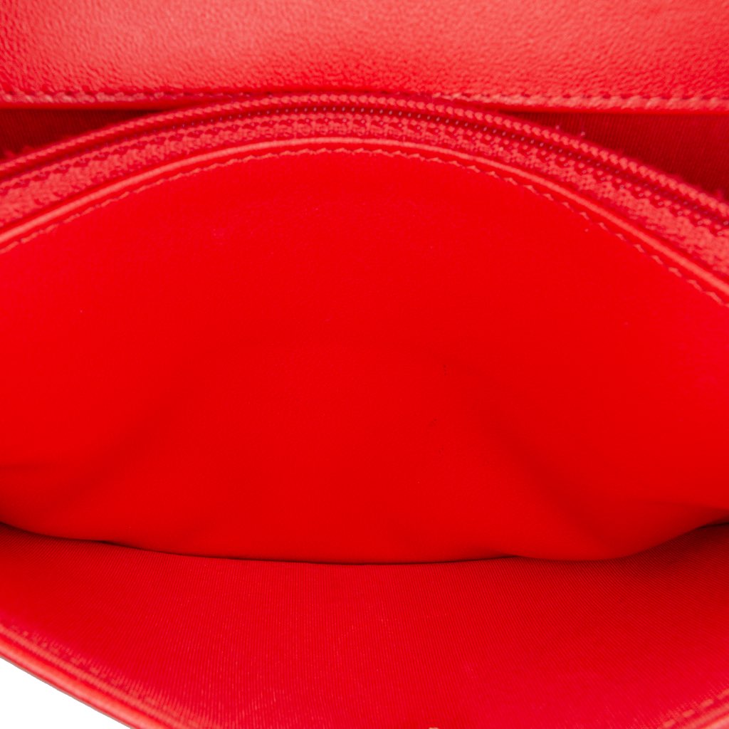 Chanel Chevron Calfskin Boy Wallet On Chain - Detail 1