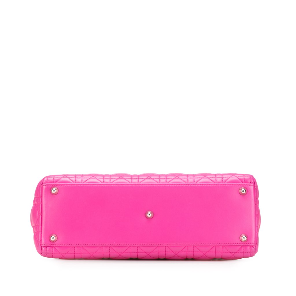 Dior Large Lambskin Cannage Lady Dior - Image 6
