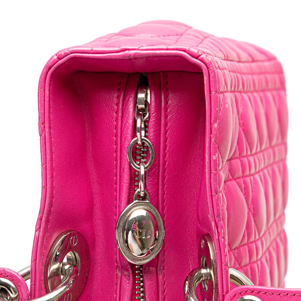 Dior Large Lambskin Cannage Lady Dior - Image 10