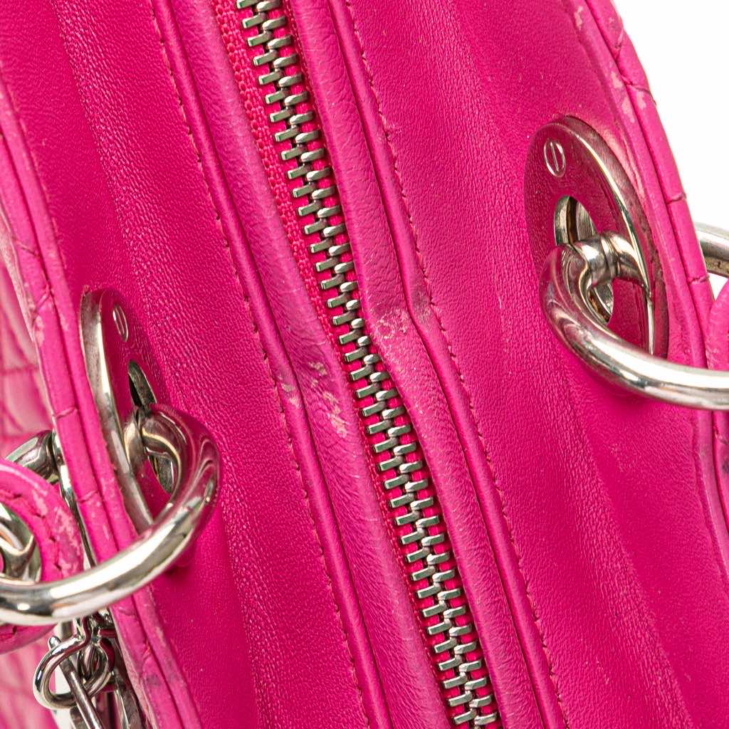 Dior Large Lambskin Cannage Lady Dior - Image 11