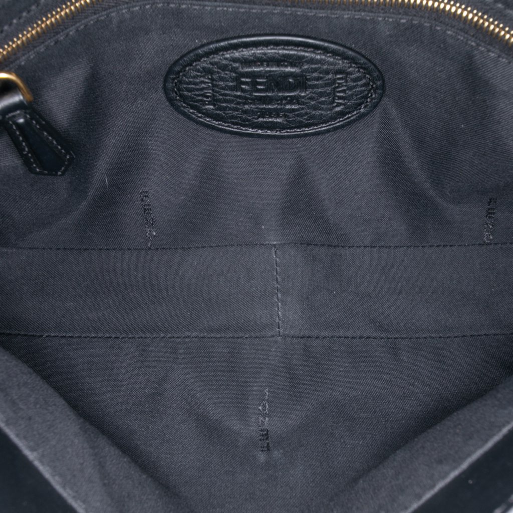 Fendi Leather Selleria Convertible Baguette Satchel - 4