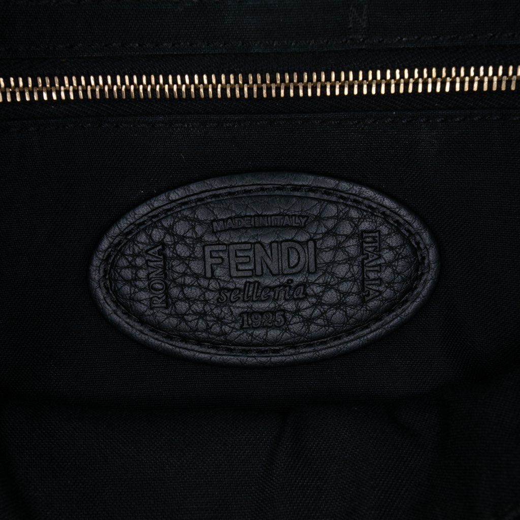 Fendi Leather Selleria Convertible Baguette Satchel - Side view