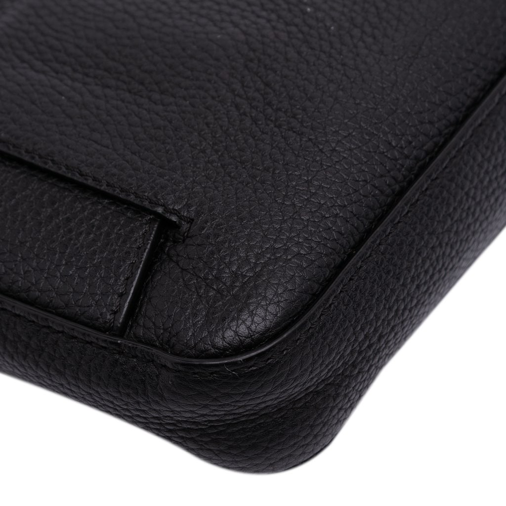 Fendi Leather Selleria Convertible Baguette Satchel - Image 10