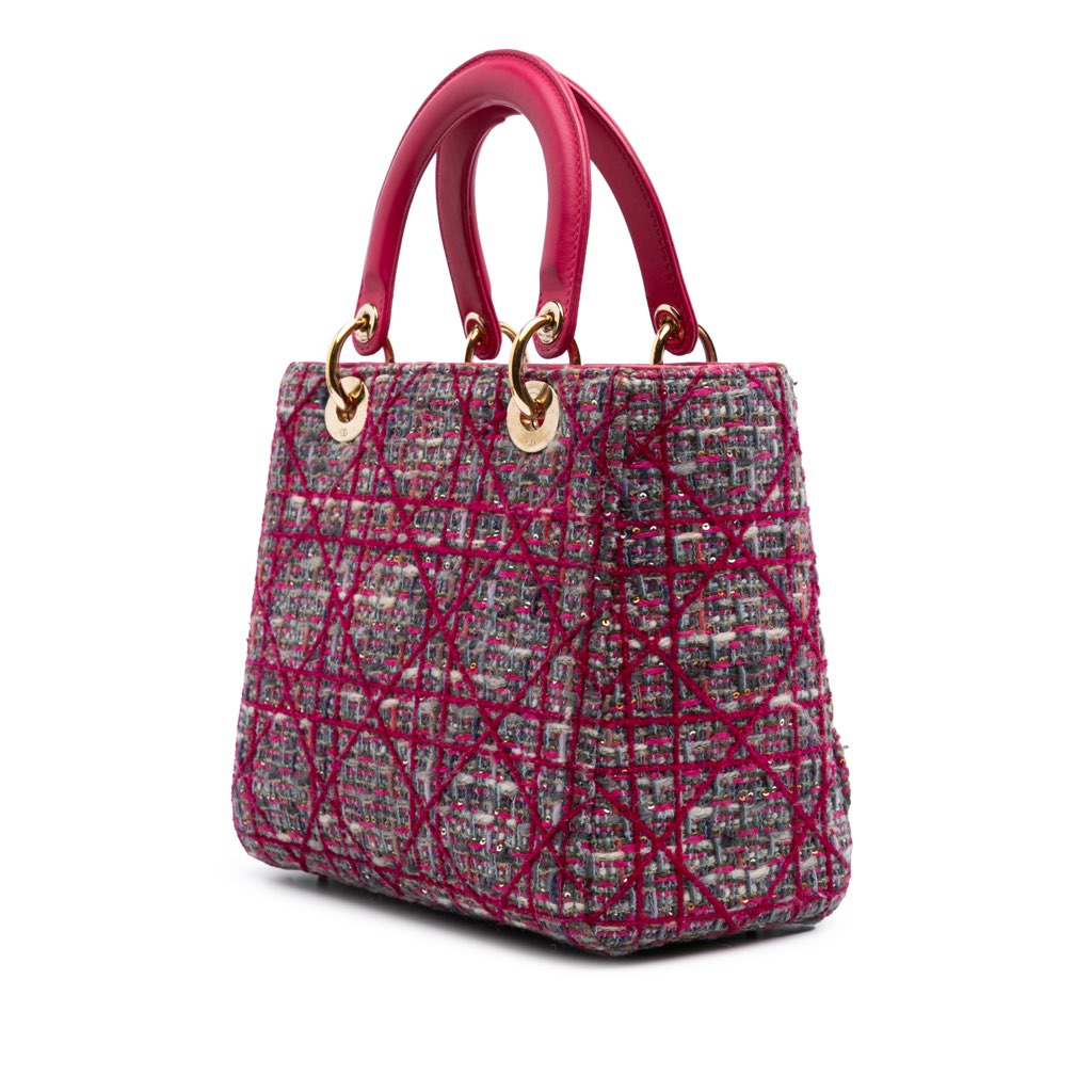 Dior Medium Tweed Macrocannage Lady Dior - 2