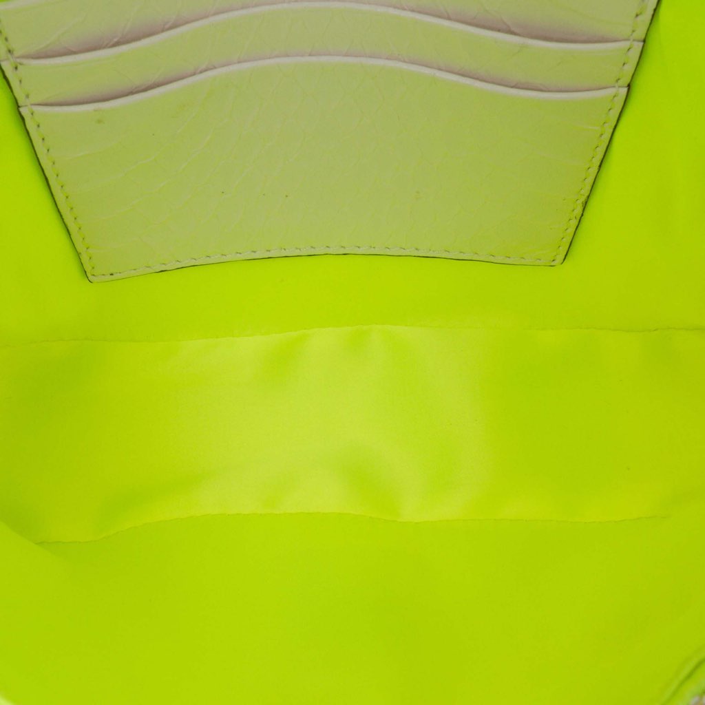 Fendi Mini Transparent Paillettes Elaphe Baguette Satchel - 4