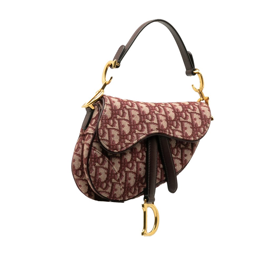 Dior Mini Oblique Canvas Saddle Bag - 2