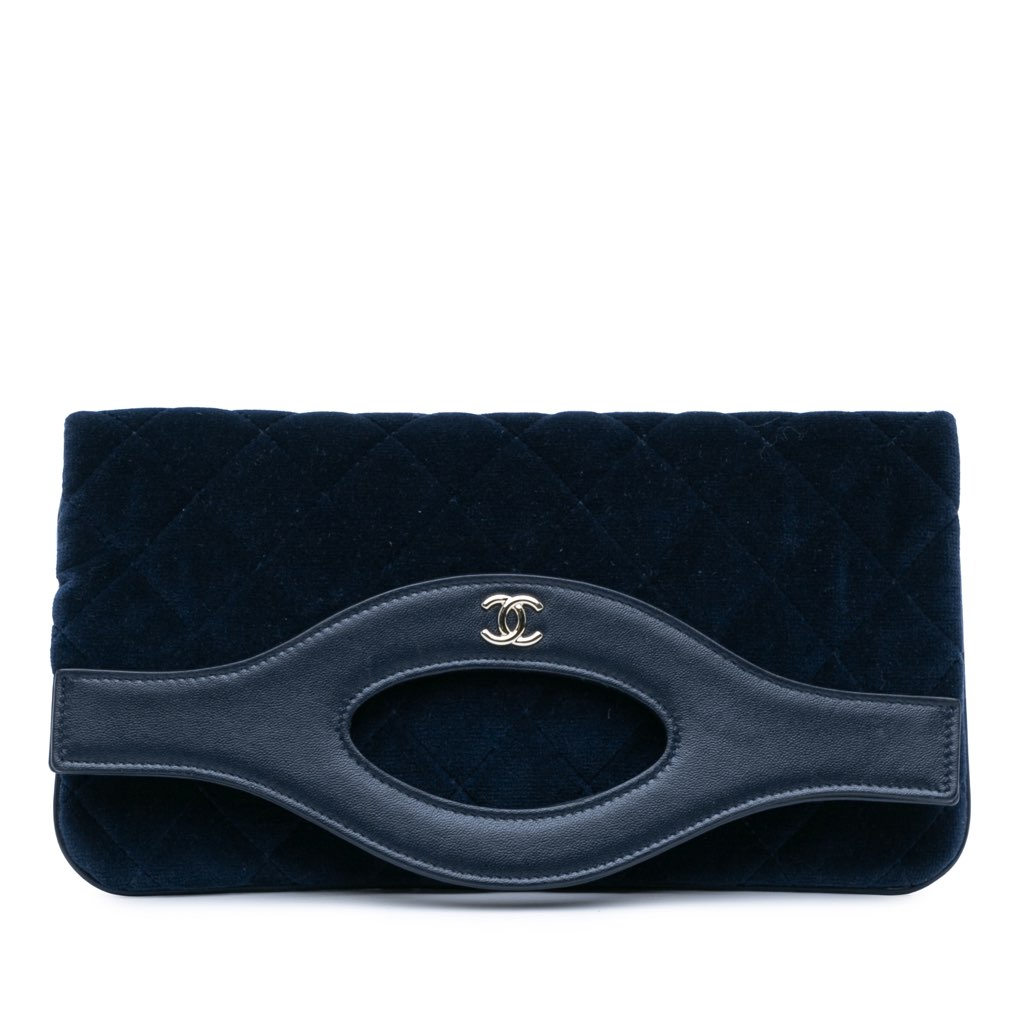Chanel Quilted Velvet 31 Clutch