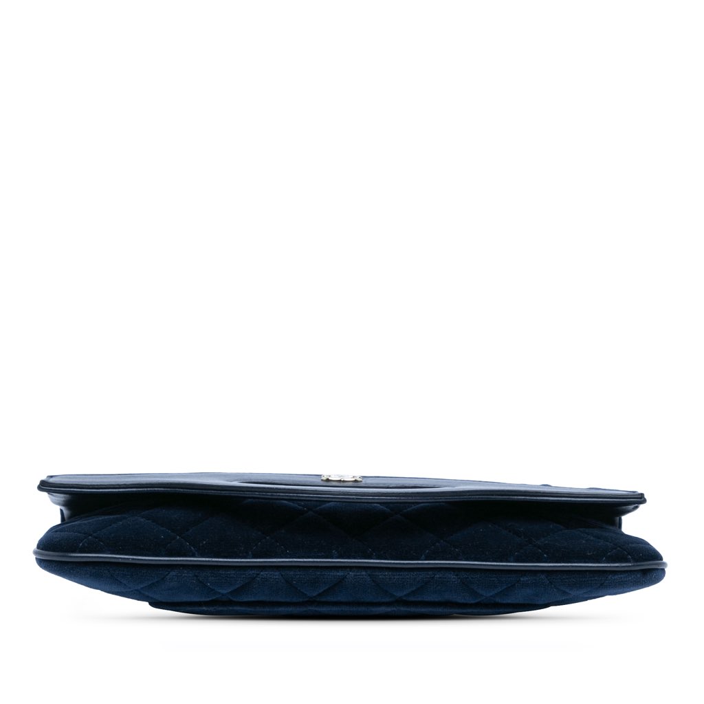 Chanel Quilted Velvet 31 Clutch - 3