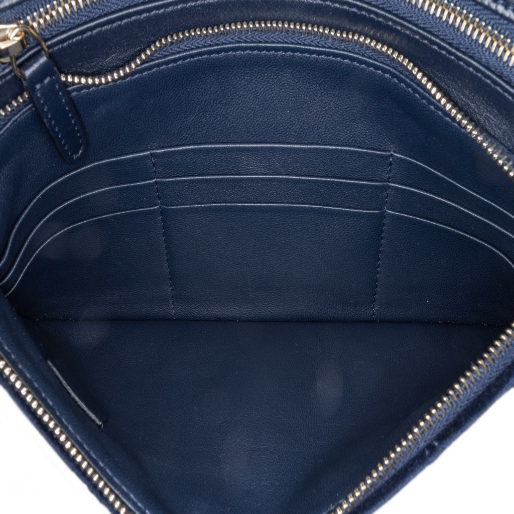 Chanel Quilted Velvet 31 Clutch - 4