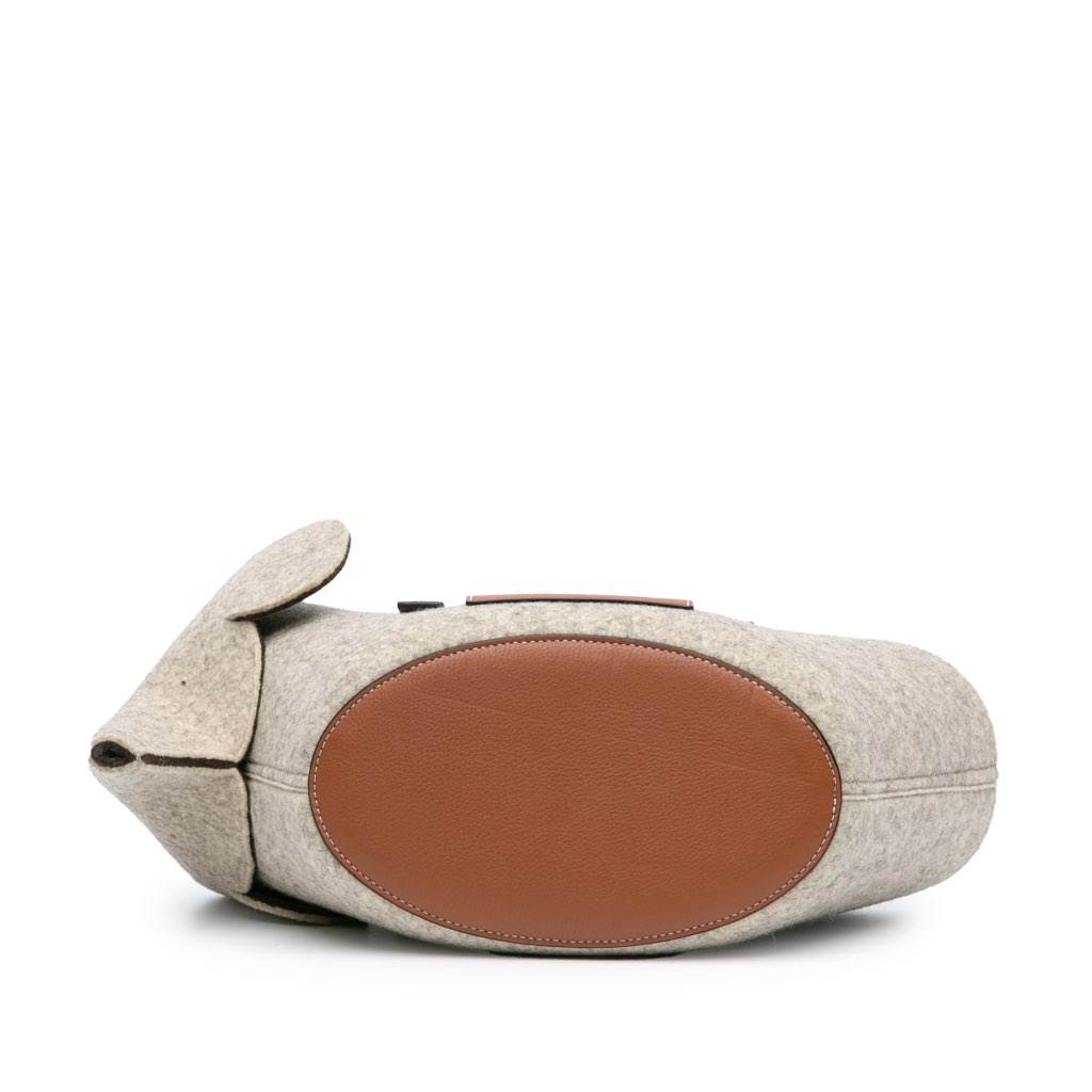 Loewe Small Felt Elephant Basket Tote - 3