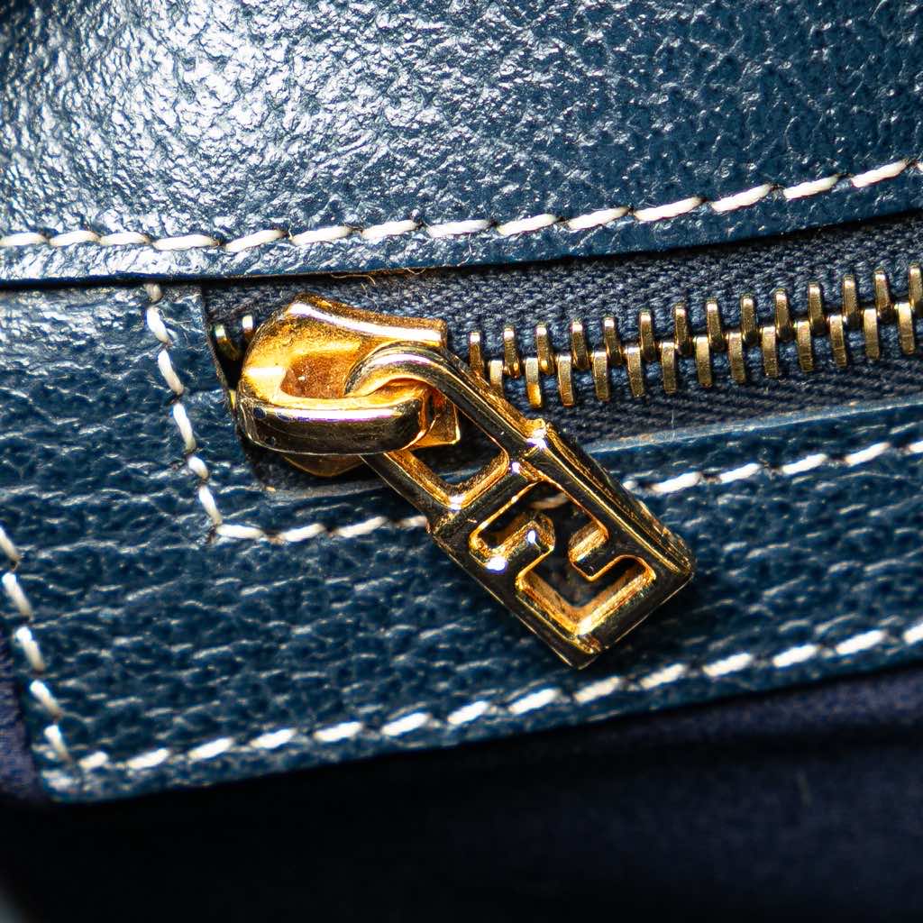 Fendi Calfskin FF Marble Flap Shoulder Bag - Detail 1