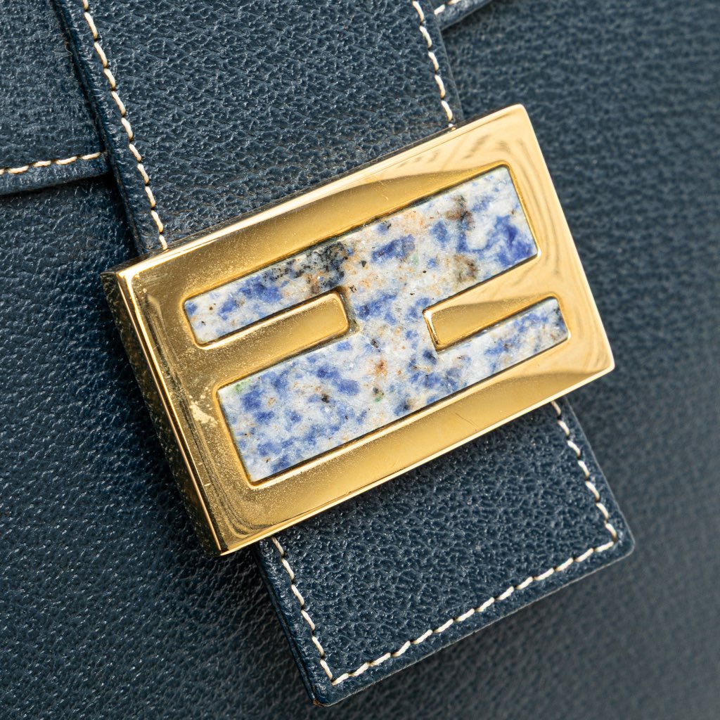 Fendi Calfskin FF Marble Flap Shoulder Bag - Image 10