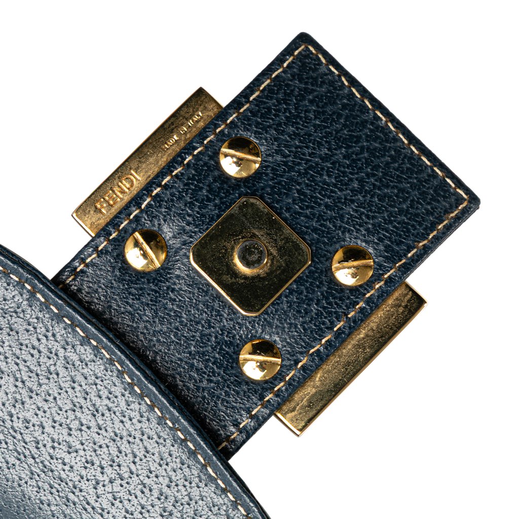 Fendi Calfskin FF Marble Flap Shoulder Bag - Image 11