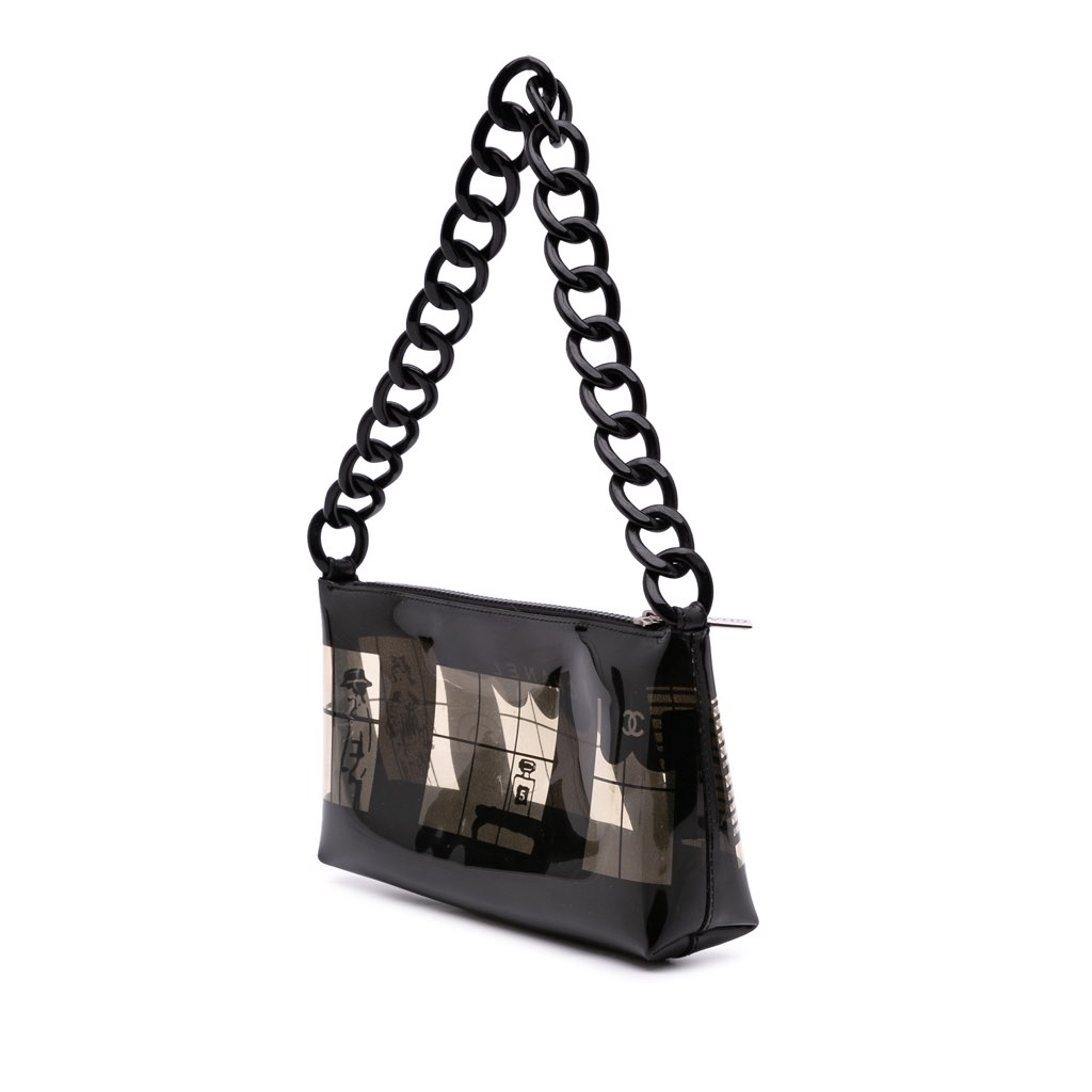 Chanel Vinyl Coco Window Pochette - 2
