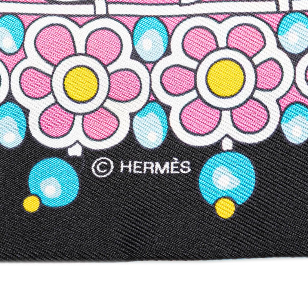 Hermès Parures Des Maharajas Silk Twilly Scarf - 5
