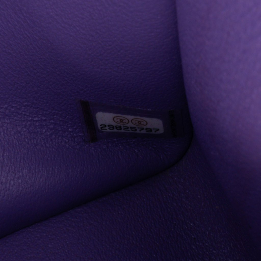 Chanel Mini Square Classic Chevron Lambskin Single Flap - Side view