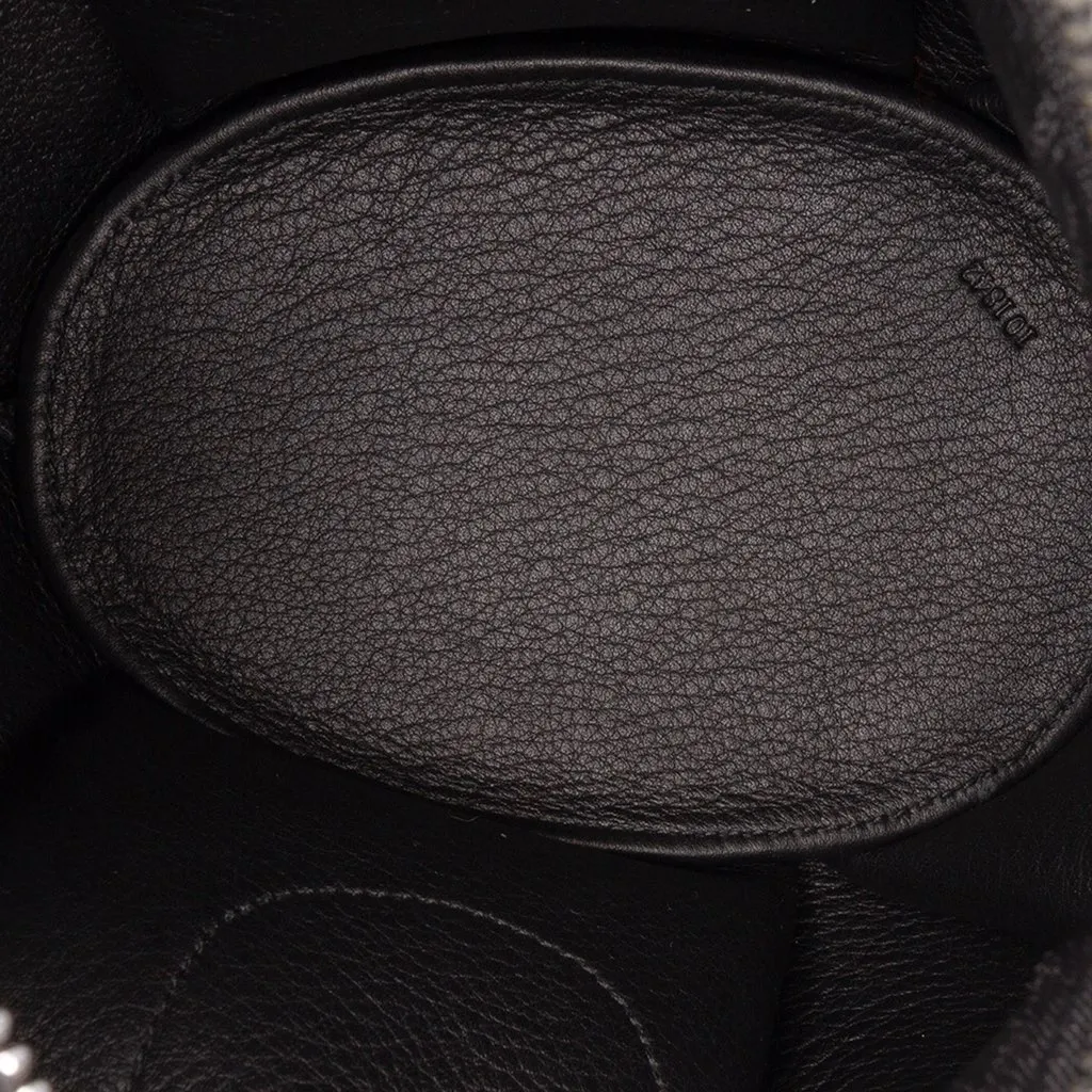 Loewe Leather Panda Bear Crossbody Black Leather Good - Model View